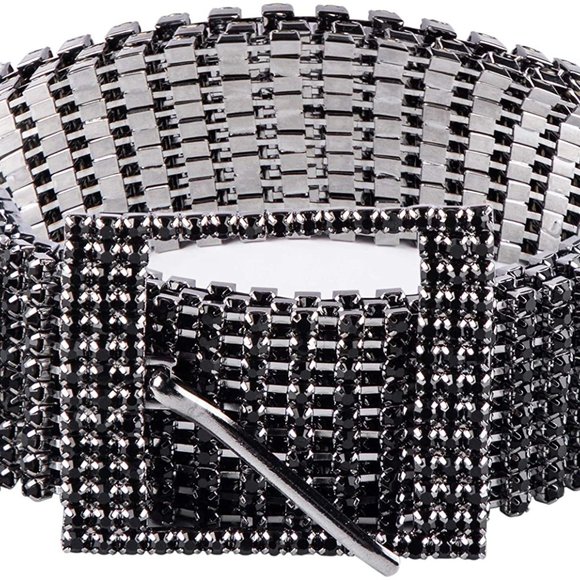 Women Crystal Rhinestone Chain Waist Belt